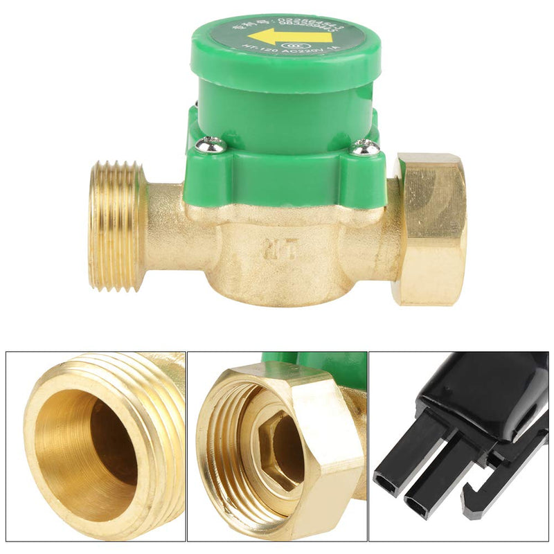 [Australia - AusPower] - Water Flow Switch, AC 220V G3/4"-3/4" Thread Water Pump Flow Sensor Electronic Pressure Automatic Control Switch 