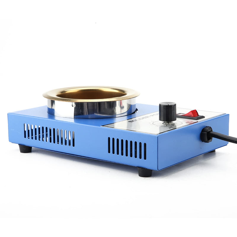 220 V Soldering Pot Stability Heating Desoldering Bath for Casting Melting Melting Refining (EU Plug) (250 W)