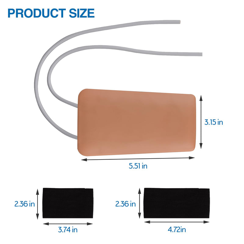 [Australia - AusPower] - Phlebotomy and Venipuncture Practice Kit, Wearable IV Practice Kit, IV Start Kit for Injection Training, Nursing School Essentials, Brown 