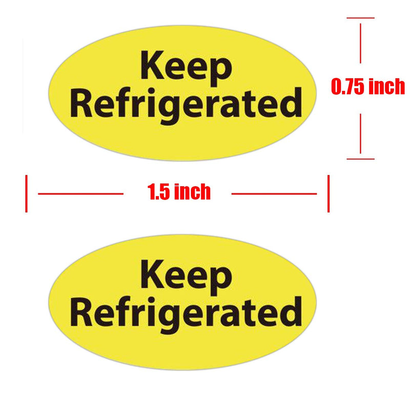 Keep Refrigerated Stickers,0.75 x 1.5 Inches Keep Refrigerated Labels for Pharmacy, Drug Stores, Warning Labels, and Health clinics(500 pcs） - NewNest Australia