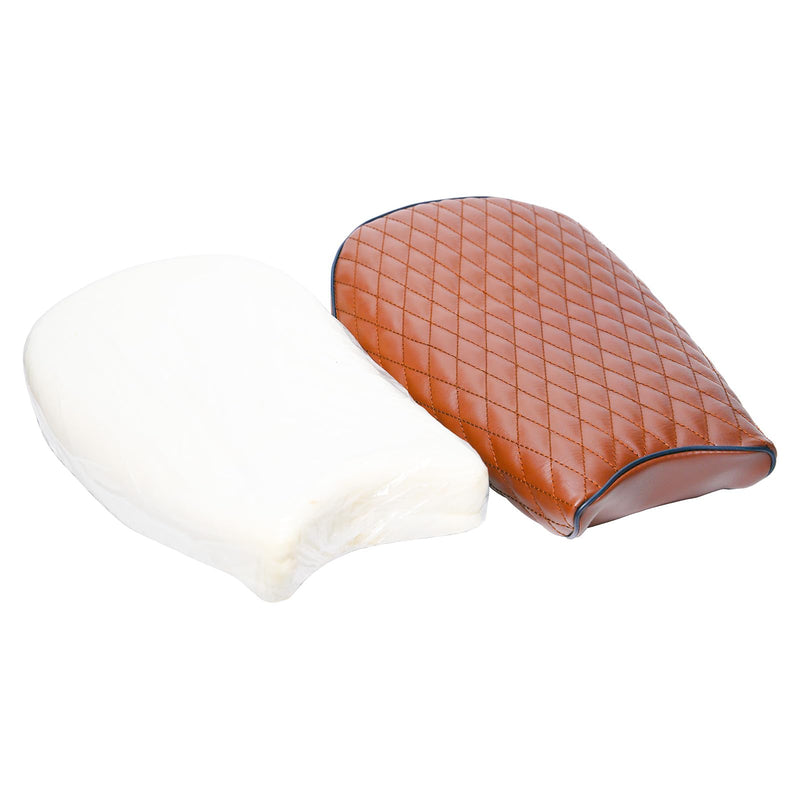 JMCHstore Brown Diamond Stitch Retro Seat Cover for Coleman ct200uex Mini Bike 196cc, Hisun ct200u-ex 200cc Trail Bike Cushion Replacement Parts
