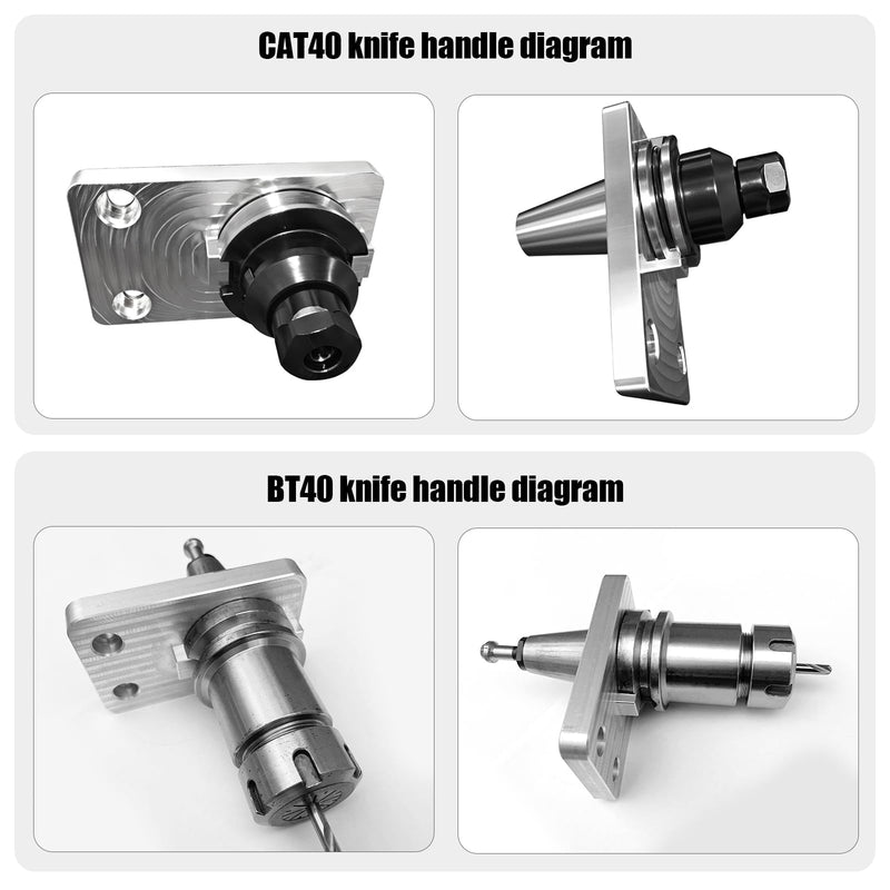 [Australia - AusPower] - Aluminum CAT 40 or BT 40 universal Tool Holder Fixture for Tightening, Vise, and Mounting 