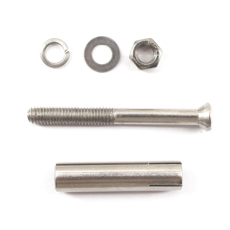 [Australia - AusPower] - 6 Pcs M10x110 304 Stainless Steel External Expansion Bolts Screw Sleeve Anchor Bolt 