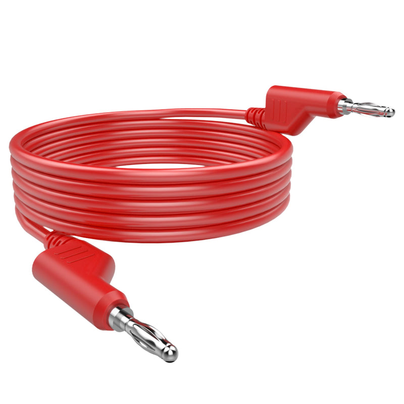 [Australia - AusPower] - 6pcs Stackable Banana to Banana Plug Test Cable Lead Set with 4mm Socket Banana Jack Copper Alligator Clips （4 Clips） 2 Test Wires Included, for Multimeter Leads, Electrical Test Leads 1000V Max 19A 