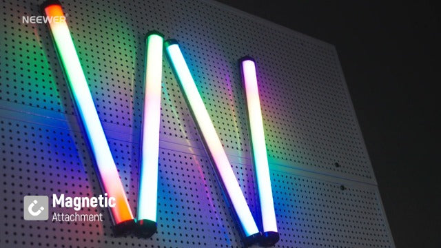 NEEWER Basics 21" Magnetic RGB Light Wand, CRI95 Dimmable 14W LED Handheld Video Tube Lighting Stick with 51 RGB Modes, 4000mAh Battery for YouTube TikTok Recording Studio Photography Streaming, SL50