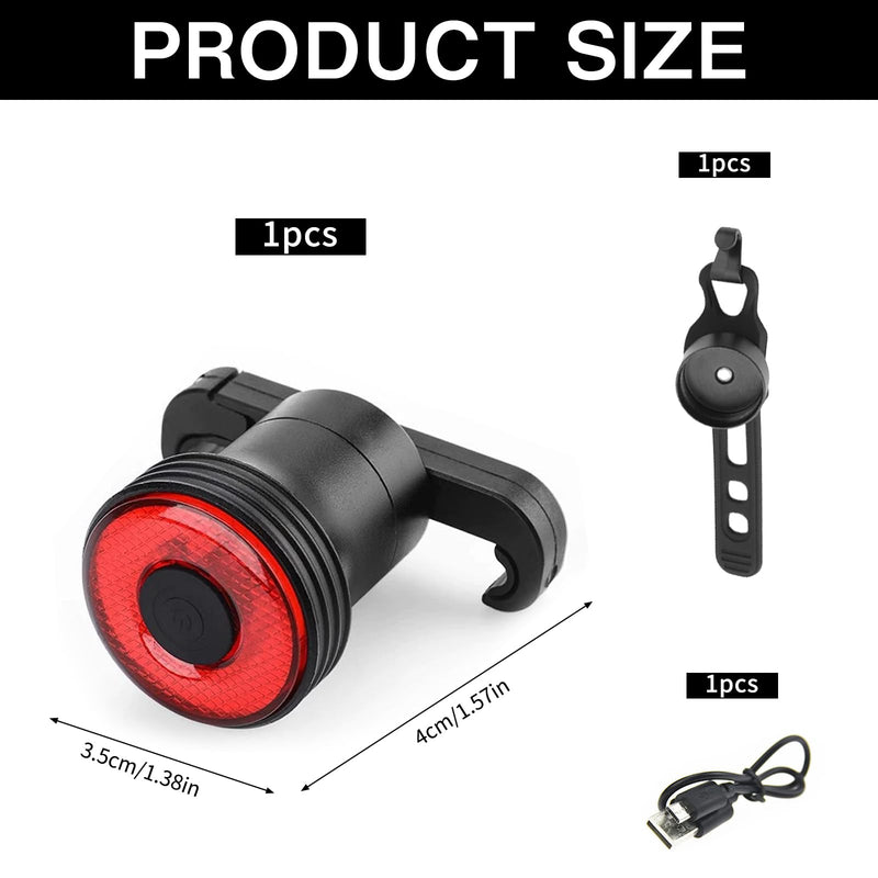 Smart rear light, LED rear light, lighting set, LED, for adults | With USB rechargeable, rear light set, lighting
