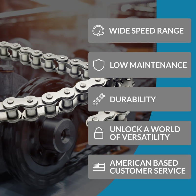 [Australia - AusPower] - PGN #40 Roller Chain Offset Links - 1/2" Pitch - Half Link (10 Pack) 