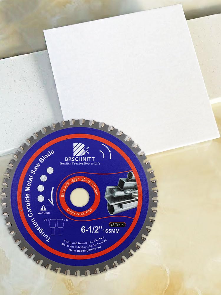 [Australia - AusPower] - Circular Saw Blade Metal 184 mm 15.875 mm 48T TCT Metal Circular Saw Blade for Cutting Steel, Aluminium, Copper, Metal Mild Steel, for Circular Saw and Chop Saw, Metal Saw Blade 184MM（7-1/4"） 1 