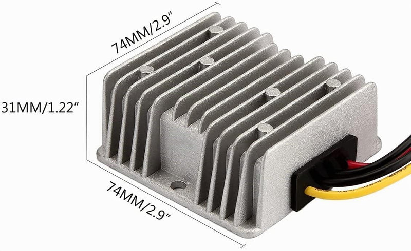 Gebildet DC/DC Voltage Converter Regulator, DC 12 V Step-Up to 24 V 10 A 240 W, Step-Down Converter Waterproof 12V to 24V/10A
