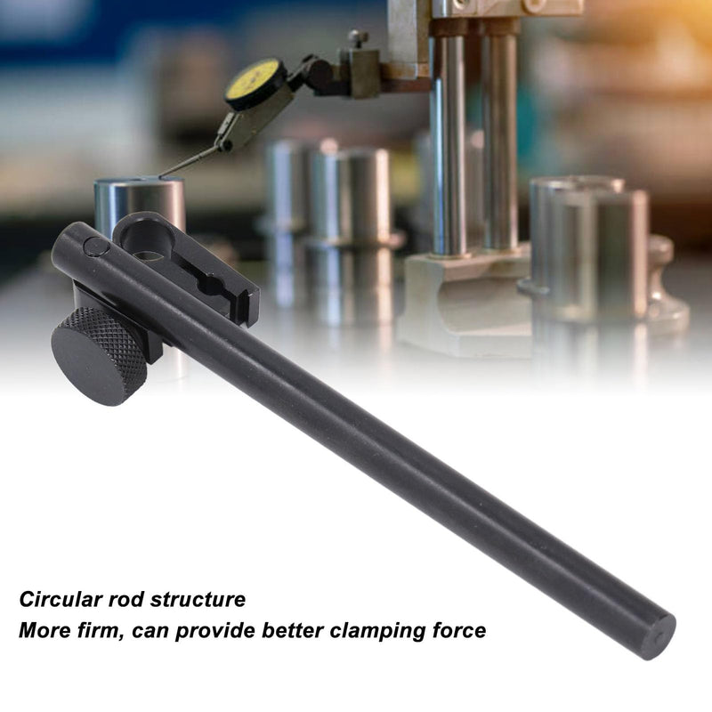 Dial indicator holder rod, round bar dial indicator holder rod and clamp with 6mm 8mm hole 120mm length, aluminum alloy dial indicator holder with swivel dovetail, for dial indicator height gauge