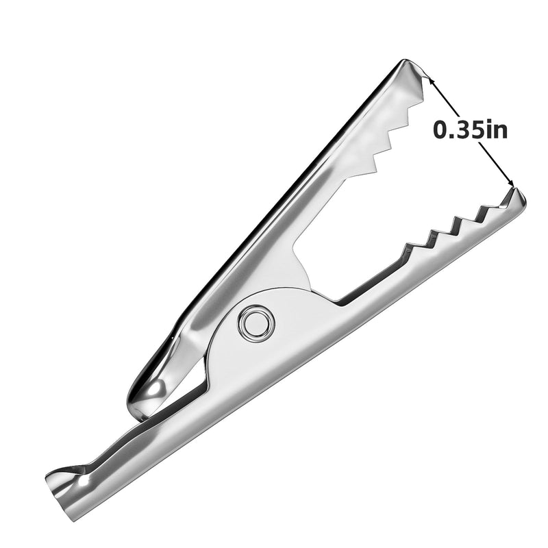 [Australia - AusPower] - Cleqee Pack of 10 Alligator Clips, Electric Test Leads, Double Ended Alligator Clips, Jumper Wires for Circuit Connection, Electrical Testing, 5 Colours 1 Satz 