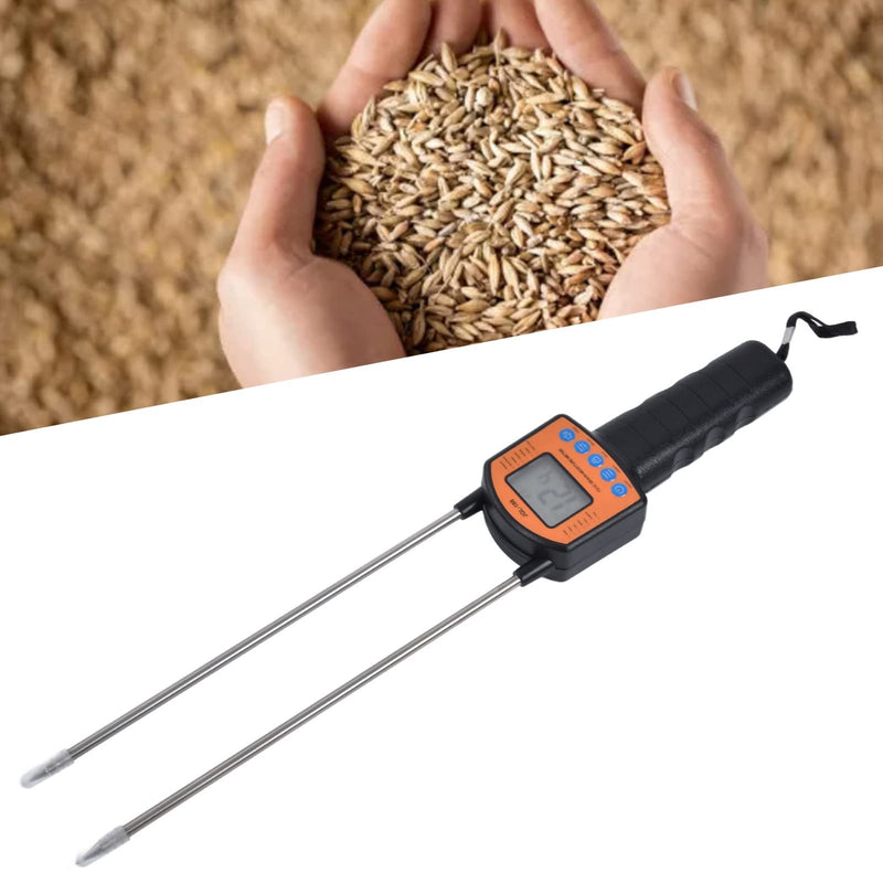 [Australia - AusPower] - Hay Tester Probe, Portable Hay Checker Hay Calibration Meter with LCD Display Grain Water Content Analyzer Tools Humidity Tester, for Wheat Corn Peanut Soybean 