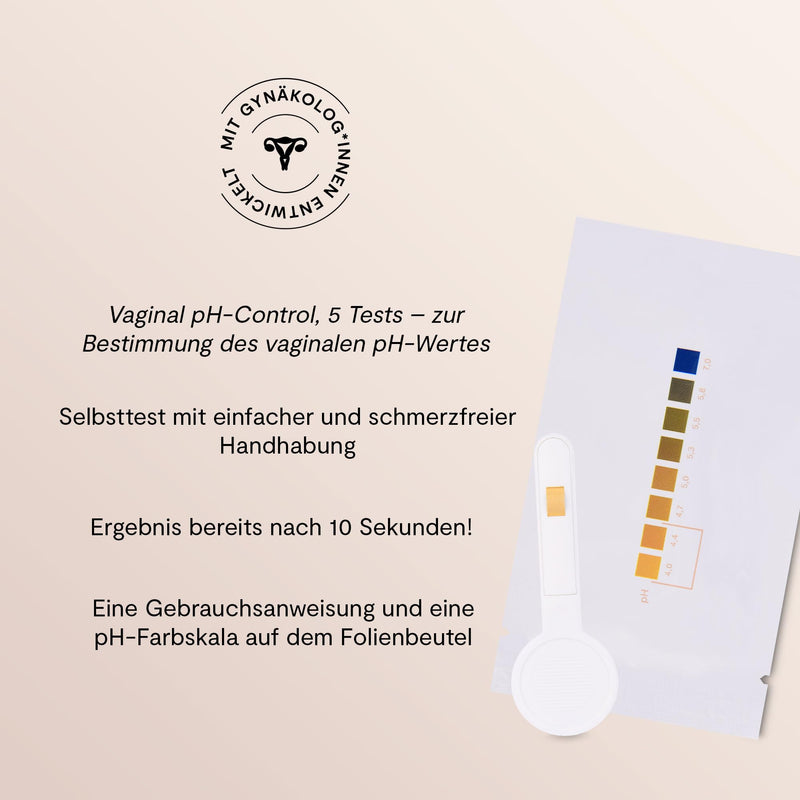 [Australia - AusPower] - ellen® pH Control - CE Marked Vaginal pH Test for Infection Detection - pH Test Strips Sheath Self Test with Applicator - Easy & Painless - Pack of 5 