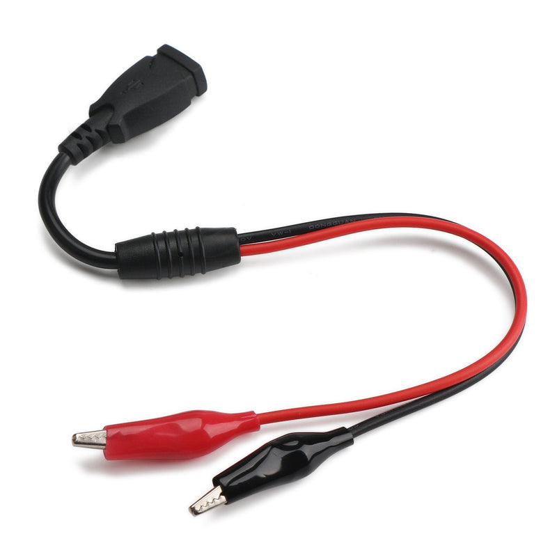 [Australia - AusPower] - DROK USB Tester, USB-A USB-C 2.0 Multimeter Dual USB Ports PD QC 3.0 Battery Charger Monitor, Copper Alligator Clips with Wire Female and Male USB Connector Test Leads for Testing Circuit 2x18AWG 3-5A 