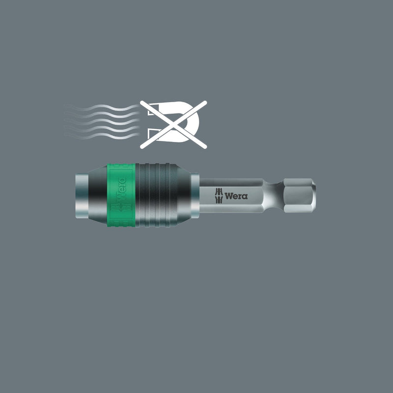 Wera 05052500001 Rapidaptor Bitholder 888/4/1 K-1/4x50mm, Silver Single
