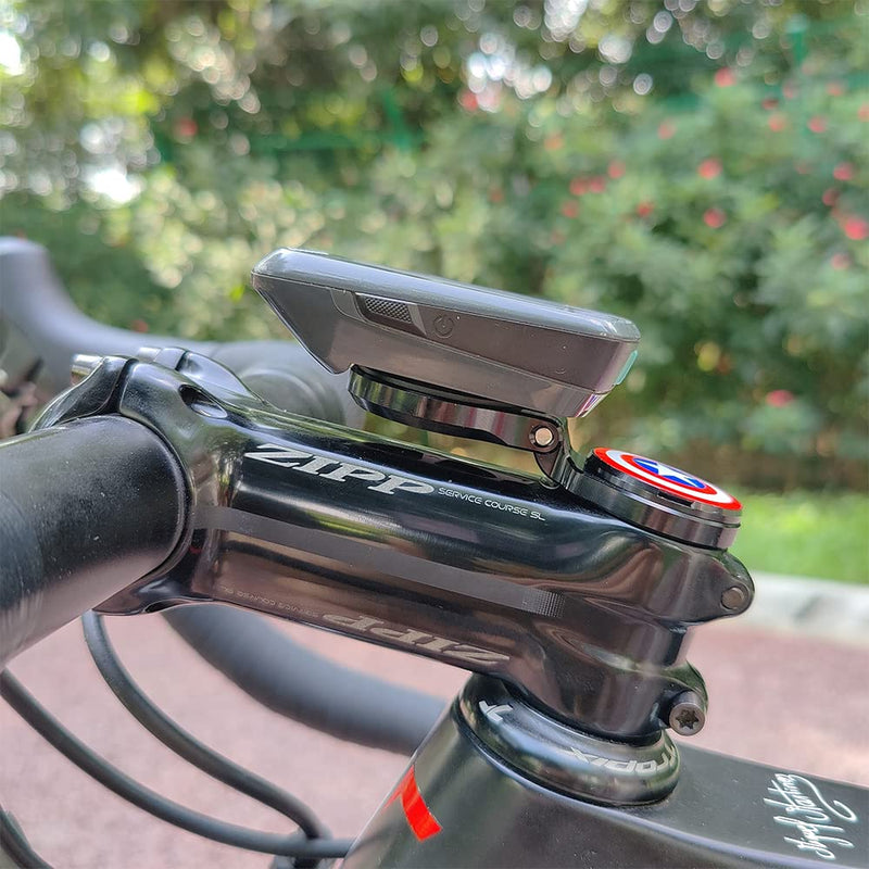[Australia - AusPower] - Out Front Road Mountian Bike Stem Handlebar Adjustable Mount for Garmin Edge Wahoo Elemnt Bryton Rider Stages Dash Hammerhead Karoo(Black) Black 