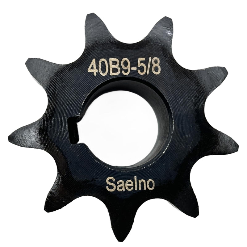 [Australia - AusPower] - #40 Roller Chain Sprocket Type B 5/8 inch Bore 9 Tooth, Hardened Antirust 1045 Steel Drive Sprockets 40B9-5/8 