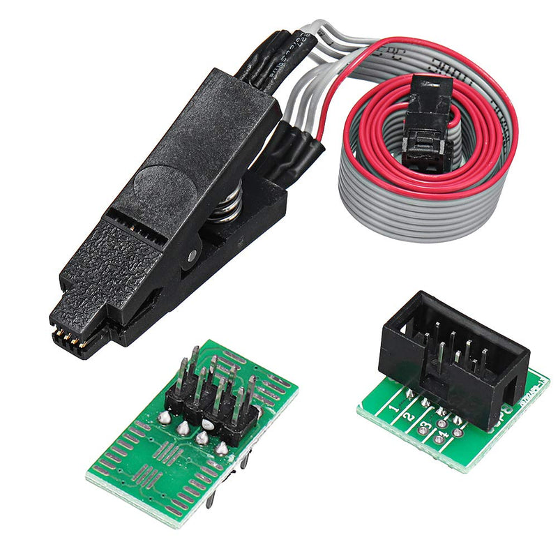 [Australia - AusPower] - AiTrip EEPROM BIOS USB Programmer CH341A + SOIC8 Clip + 1.8V Adapter + SOIC8 Adapter for 24 25 Series Flash 