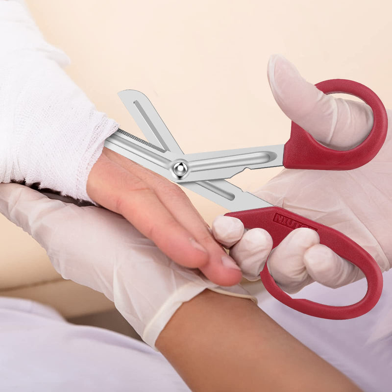 [Australia - AusPower] - Trauma Shears, Medical Scissors 3-Pack, Premium Bandage Scissors for Nurses, 7.5" Nursing Scissors, Surgical Scissors, Nurse Scissors, Emergency First Aid Scissors (Pastel Blue, Pink, Lilac) Pastel Blue, Pink, Lilac 