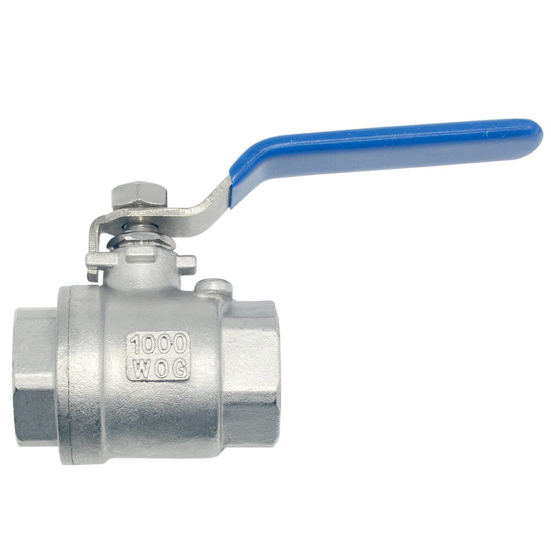 [Australia - AusPower] - 1" NPT Female SS 316 Stainless Steel Full Port Ball Valve Vinyl Handle WOG1000 1 Inch 
