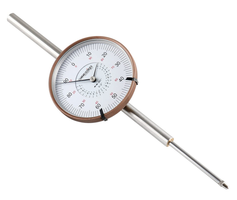 [Australia - AusPower] - Accusize Industrial Tools Agd2 Style 0-2'' by 0.001'' Dial Indicator with A 3'' Big Face, Lug Back, P900-S090 0-2" x 0.001" with big face 