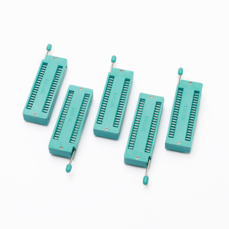 5 pcs DIP 40 Pin Universal ZIF IC Socket Locking Holder 2.54mm Suitable for Big Slim IC