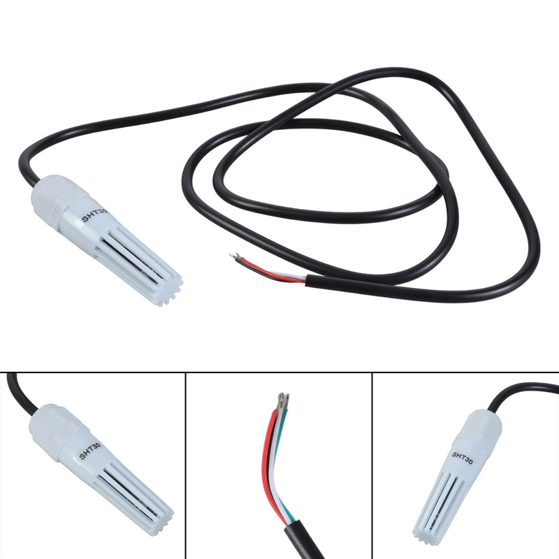 [Australia - AusPower] - SHT30 Temperature Humidity Sensor, SHT30 Digital Thermal Probe Sensor Module Room Thermometer Hygrometer with Extension Cable Air Temperature and Moisture Measurement 