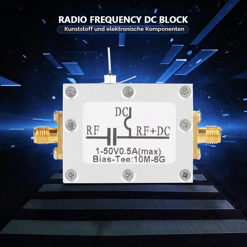 1pc 10MHz-6GHz Frequency Bias T Broadband Radio Transmission Microwave Coaxial Bias Low Noise Amplifier Module