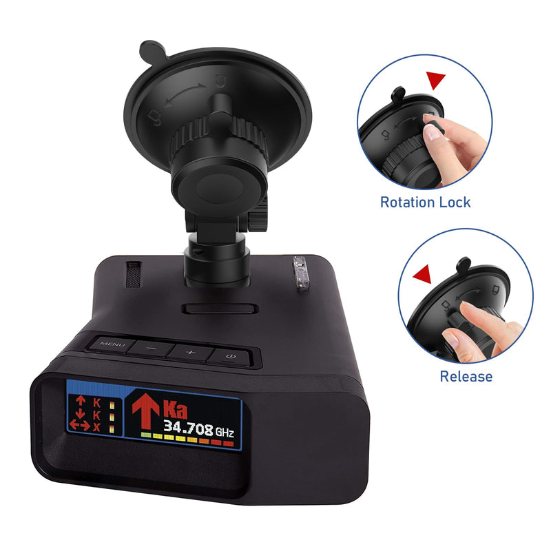 [Australia - AusPower] - Radar Detector Mount, Car Windshield &Dashboard Suction Cup Bracket, Suitable for UNIDEN R1 R2 R3 R4 R7 DFR3 DFR6 DFR7 DFR8 DFR9 Radar Detector (Only Applicable to Uniden Models), Easy to Install 