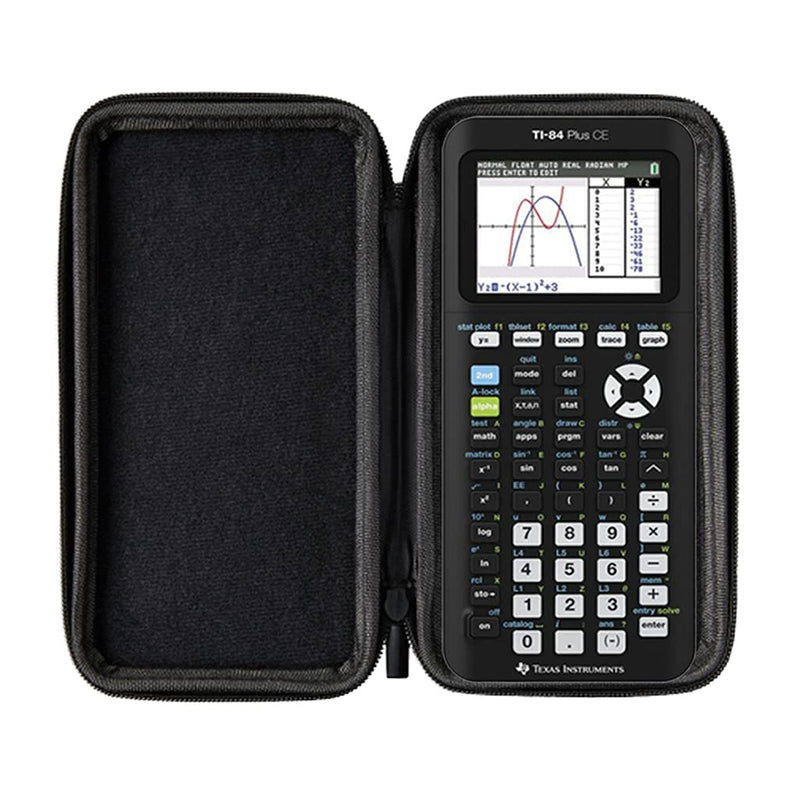 [Australia - AusPower] - WYNGS Protective Case for Texas Instruments TI-84 Plus CE Graphing Calculator in Black TI 84 Plus CE 