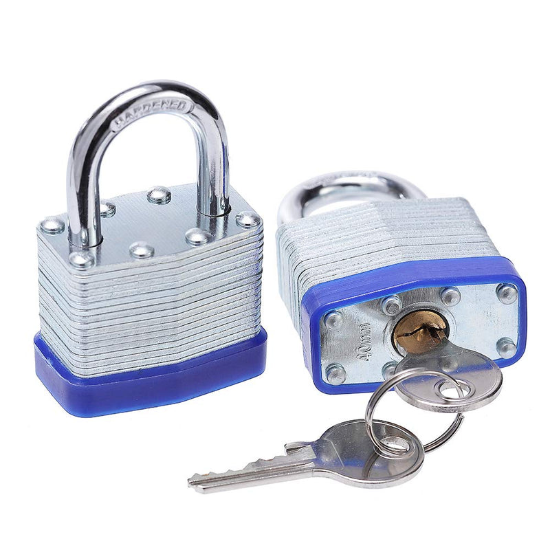 [Australia - AusPower] - Laminated Steel Key Lock, 1-9/16 in. Wide Body, 2 Padlocks Keyed Alike 1-9/16 in. 2 Pack 