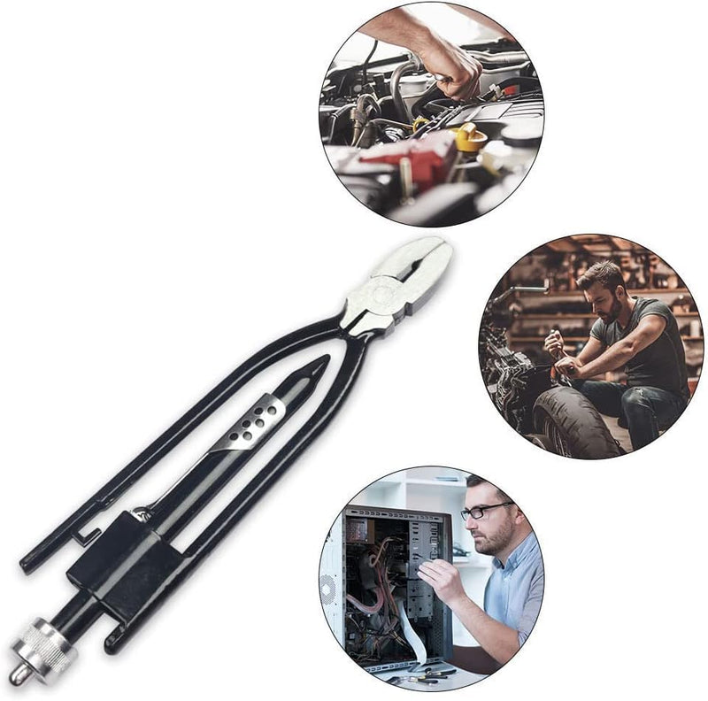 POFET 6 Inch Wire Twist Pliers, Wire Twisting Pliers, Wire Swivel Pliers with Spring Return and Locking Jaws, High Carbon Steel Twisting Pliers, Wire Swirling Pliers for Safety Wire