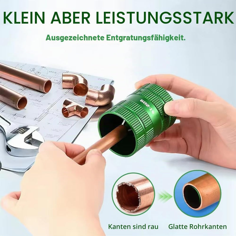 Universal 2-in-1 Deburring Copper Tube, Diameter 6-38 mm Pipes, Deburring Tool, Pipe Deburrer, Deburring Copper Pipe for Cleaning Work Indoor and Outdoor Pipe