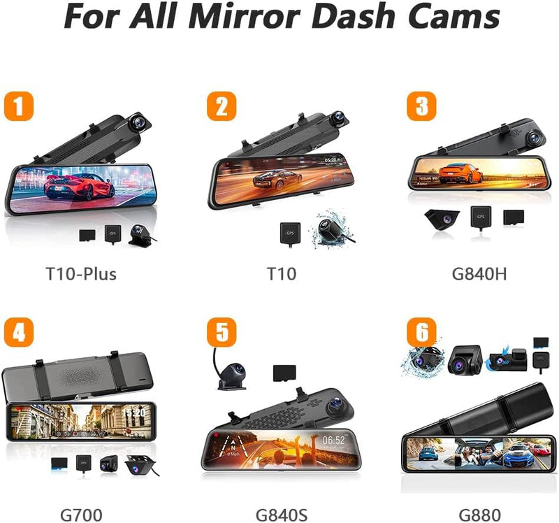 [Australia - AusPower] - WOLFBOX Mirror Dash Cam Mounting Straps Suitable for Mirror Camera 