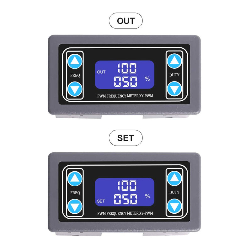 [Australia - AusPower] - Signal Generator, MiOYOOW 1Hz-150KHz 1-Channel Adjustable PWM Pulse Frequency Generator Module DC 3.3V-30V 5-30mA LCD Display Module 