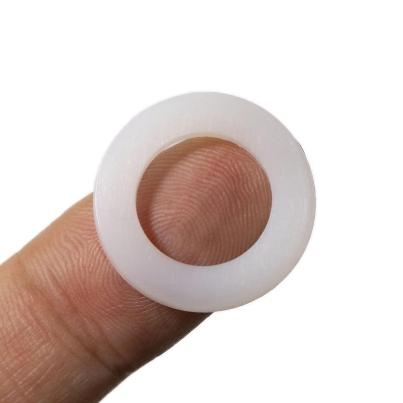 [Australia - AusPower] - 720-Pcs (9 Sizes) Round Nylon Washers White Flat Gasket Ring Sealing Washers Hardware Assortment Kit for Bolts and Screws. 