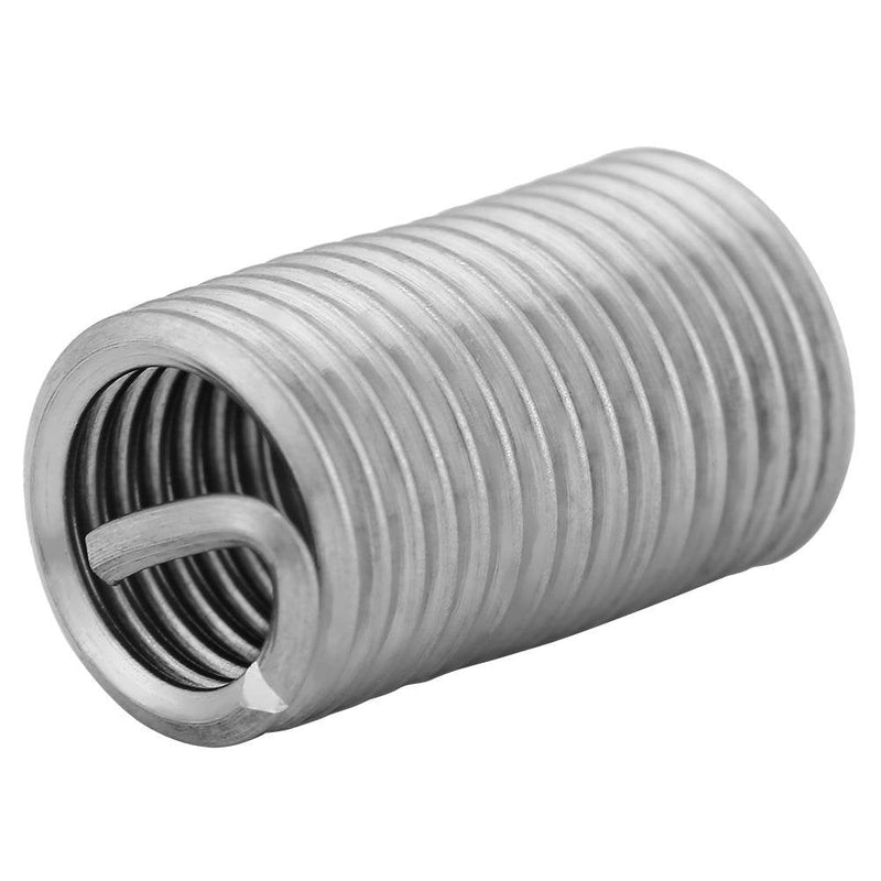 [Australia - AusPower] - 10 Pcs Wire Insert Thread 304 Stainless Steel Wire Screw Sleeve Inserts Thread Repair Kit Wire Thread Repair Insert M8x1.25x3D Used in Various Low Strength Materials 
