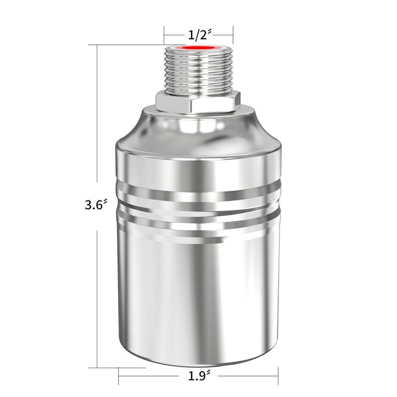 [Australia - AusPower] - 1/2" to 3/4" 1" Water Mini Float Valve,304 Stainless Steel Fully Automatic Level Controller Valve for Wate Tank, Livestock Troughs, Pool, Distiller 