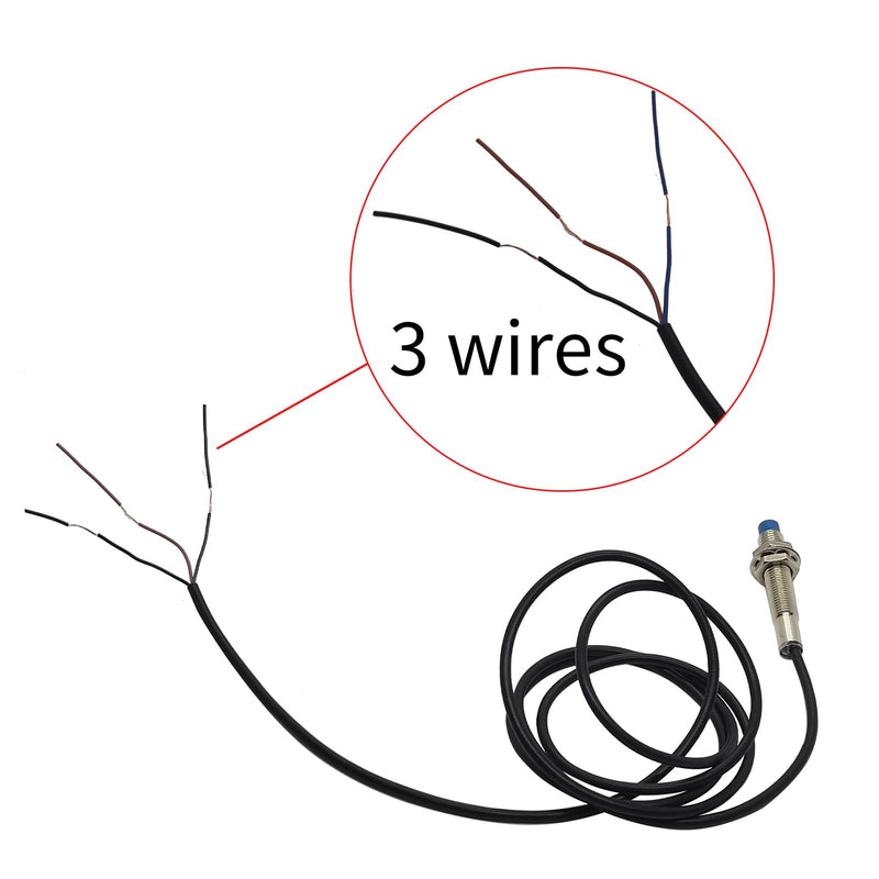 [Australia - AusPower] - 5Pcs NC Normally Close NPN Inductive Proximity Sensor Switch M8 Detector 2mm DC6V-36V 3 Wire LJ8A3-2-Z/AX 