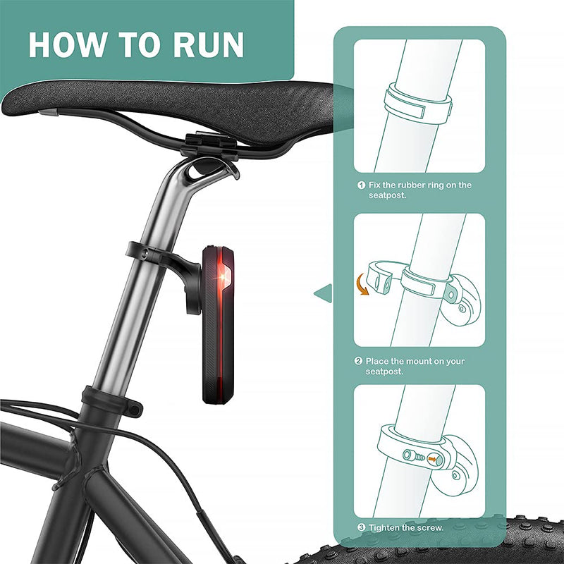 [Australia - AusPower] - TUSITA Seat Post Quarter Turn Mount Compatible with Garmin Varia RTL510 RTL515 RVR315 Rearview - Fit 27.2mm 30.9mm 31.6mm Bars Seatpost 