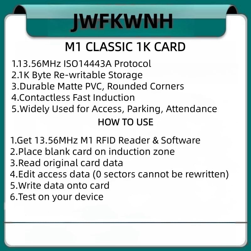 20pcs 13.56MHz IC Card, MF Calc 1k RFID Intelligent Access Control Management Card, NFC Tag (Blue) Blue