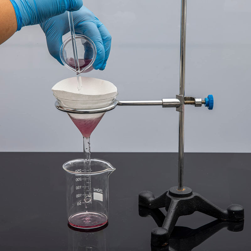 [Australia - AusPower] - PATIKIL 100Pcs 7cm Qualitative Filter Paper Circles, Fast Speed Round Laboratory Filter Paper Chemical Industrial Oil Testing Funnel Filter Paper 