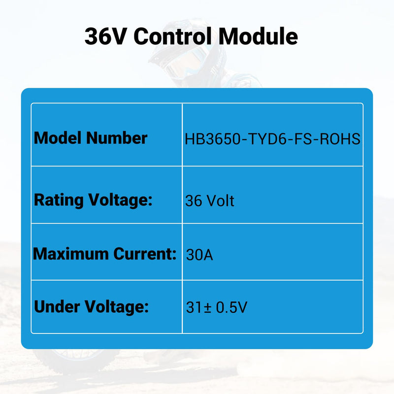 EOPOAYI MX500 Controller Replacement for Razor MX650 V14+ MX500 V21+ SX500 McGrath Electric Dirt Rocket Bike RSF650 EcoSmart Metro Scooter Dirt Quad 500 ATV, 36V Control Module with 3 Pin Charger Port 36V Controller