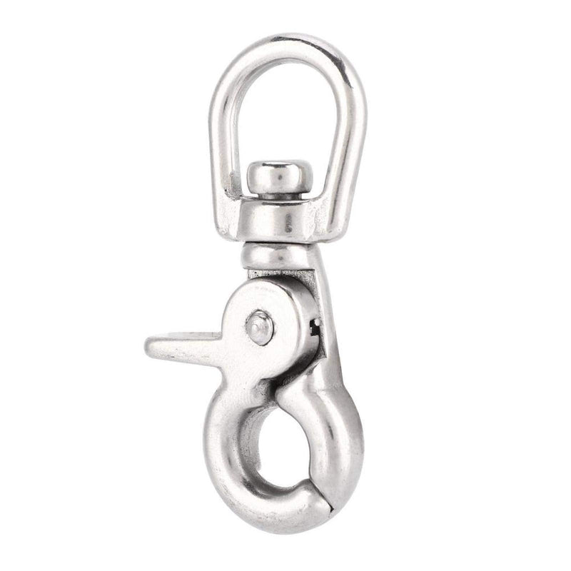 [Australia - AusPower] - Durable Stainless Steel Trigger Bolt Snap Clip Hook Set Metal Swivel Eye Lobster Clasp for Pet Leash for Houseboat Accessories 