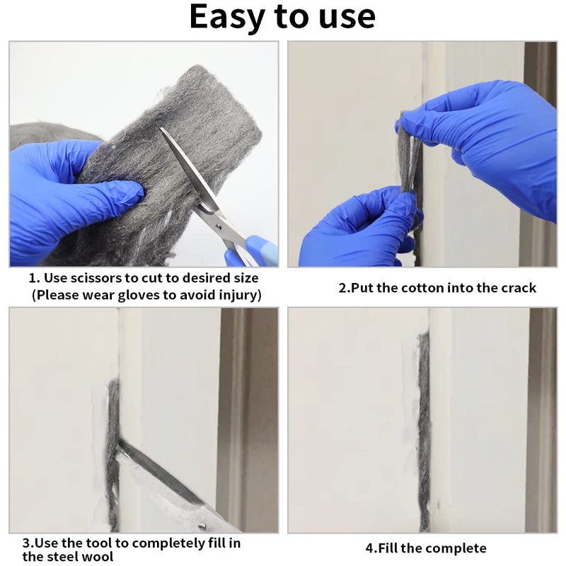 [Australia - AusPower] - Stainless Steel Wool, Steel Wool Fill Fabric Roll, Gap Blocker Coarse Wire Hardware Cloth DIY Kit for Holes, Wall, Garden, Kitchen, Pipeline in Garage (20FT) 20FT 