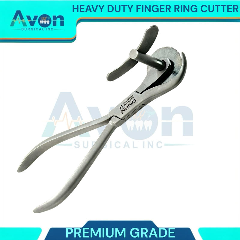 [Australia - AusPower] - 6in Heavy Duty Finger Ring Cutter First-Aid Ring Band Cutter, Fire Rescue, Jewelers Tool with Finger Guard & Disc Blade Cutter | German Stainless Steel 