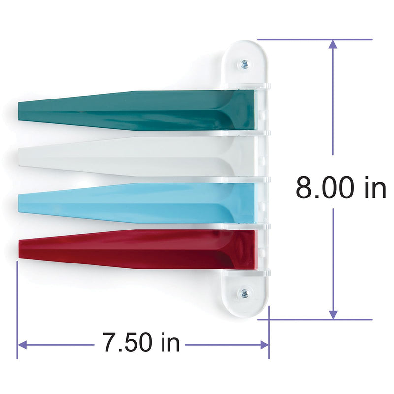 [Australia - AusPower] - Exam Room Flags, Medical Door Flags for Doctor Offices, Hospitals, Clinics, Easy Identification, Durable, Reliable Room Status Sign, Designer Colors, 4 Flag System, 7-Inch 7 inches 4 Flags 