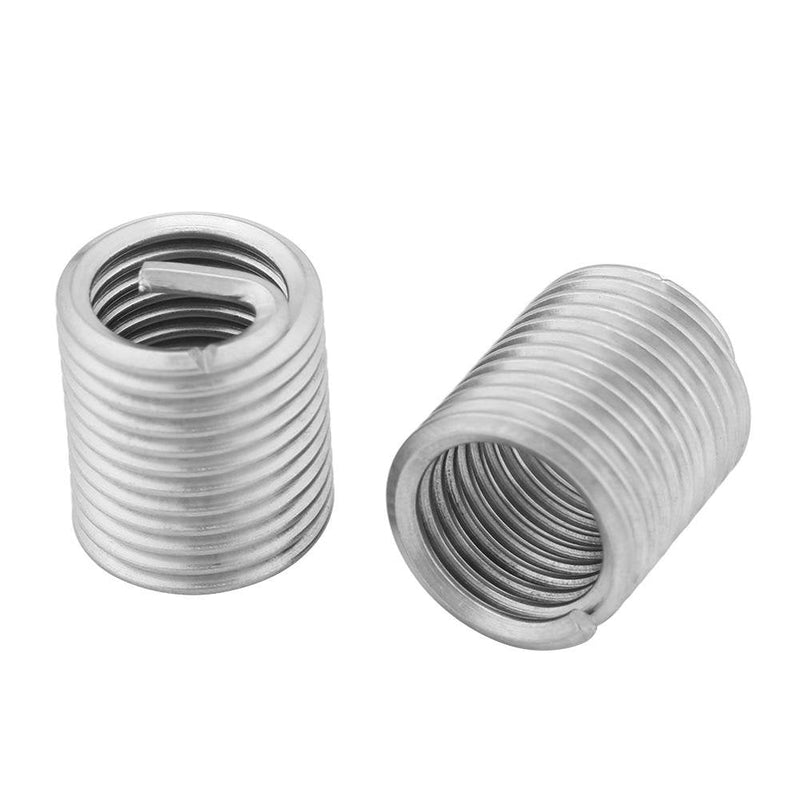 [Australia - AusPower] - Wire Insert Thread, 60Pcs Stainless Steel Wire Thread Inserts Helicoil Thread Repair Sleeve Assortment Kit M3 M4 M5 M6 M8 M10 for Automotive Repairs 