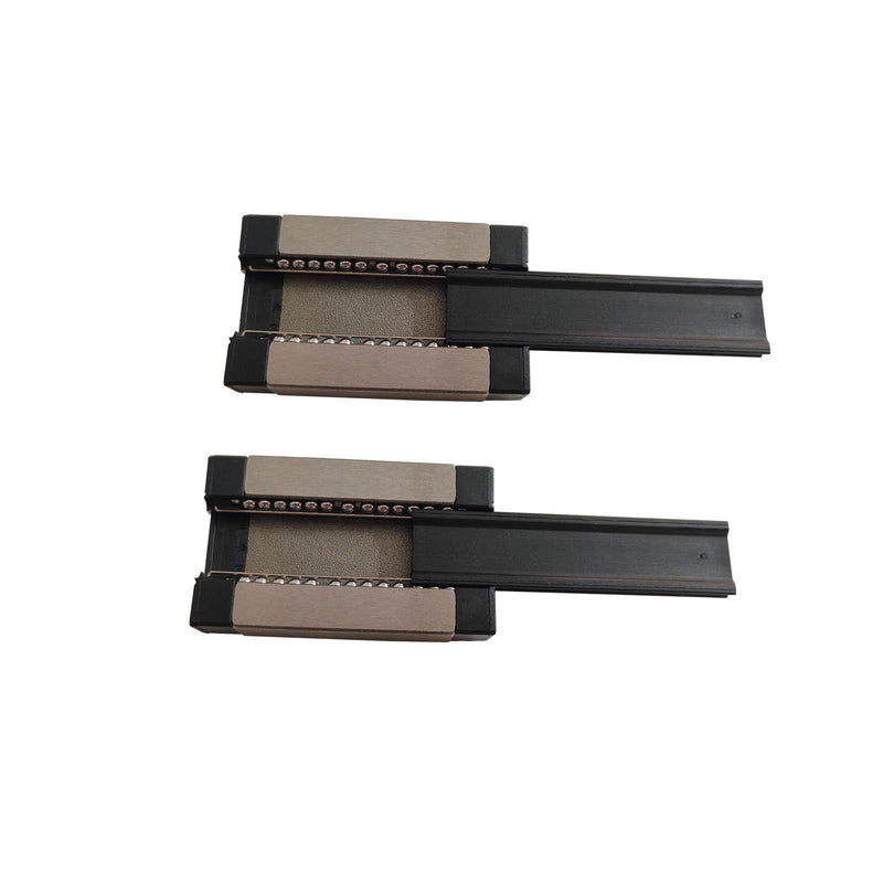 MGN9 H Carriage Block Bearing Ball Slider Block Long Style Black 2Pcs for 9mm MGN9 Miniature Linear Motion Sliding Guide Rail MR9 for CNC and 3D Printer