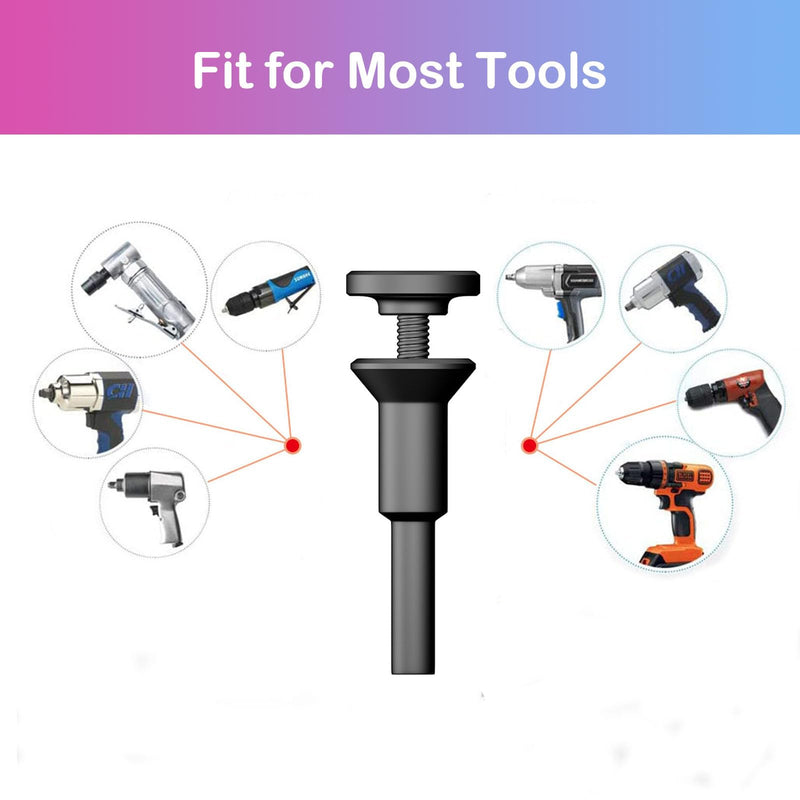 [Australia - AusPower] - Cut-Off Wheel Mounting Mandrel Holder 3/8" & 1/4" Arbor Hole with 1/4" Shaft Stem for Die Grinder Accessories Drill Rotary Tool(3 Pack) 